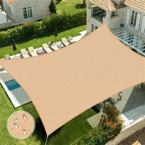 Amazon.com : Duerer Waterproof Sun Shade Sail Canopy 10' x .
